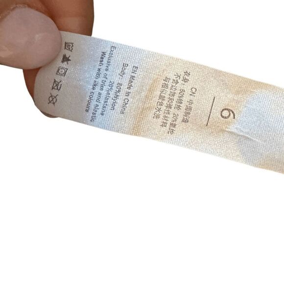 Amazon Womens Green Scoop Neck Racerback Crop Active Tank Sports Bra Size 6 - Picture 3 of 5